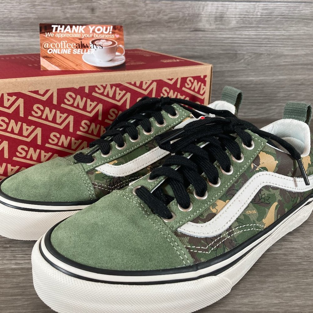 Vans Old Skool Uc Bj Betts Green Camo Women NWB